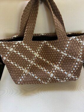 Haute Shores woven Bobbi tote